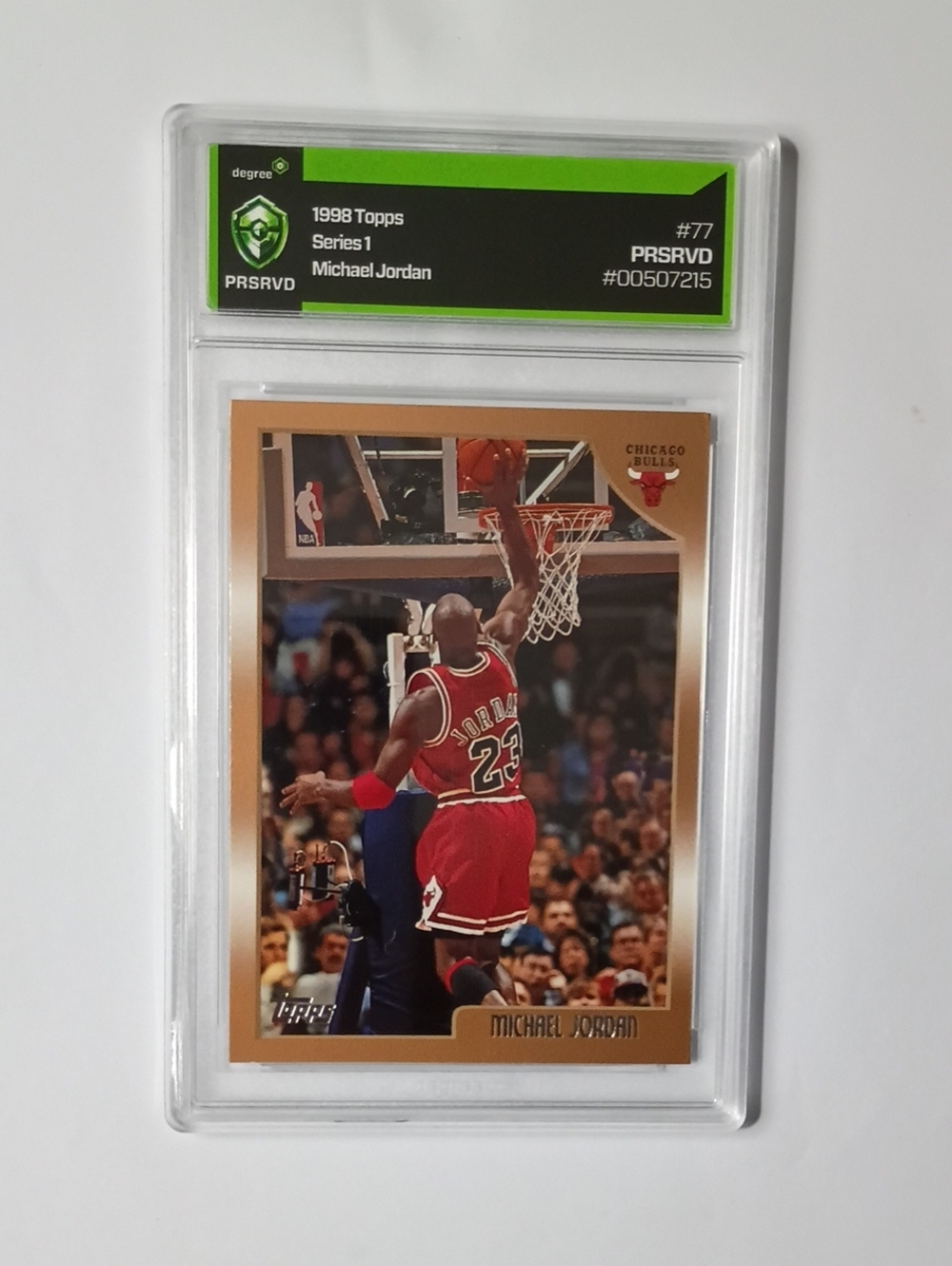 Topps Basketball Card with Red and Gold Accents